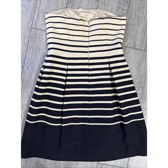 Trina Turk Size 6 Strapless Dress in Ivory and Black - Picture 7 of 9